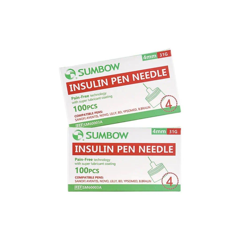 Sumbow Pen Needles 4mmx31G 100pcs Duo Set