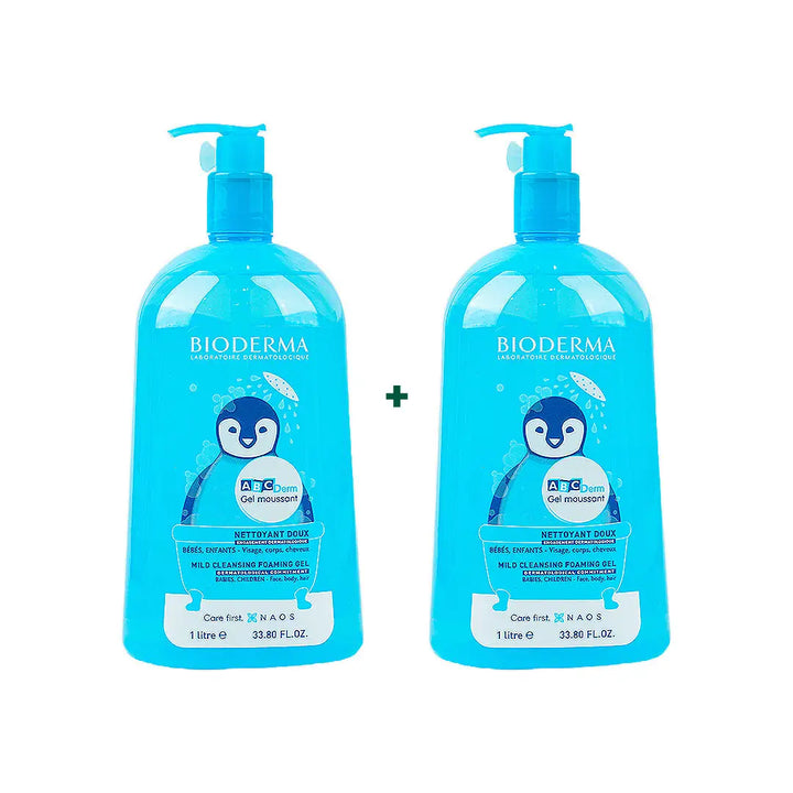 97886-BIODERMA ABC DERM MOUSSANT 1LITRE Duo Set +1