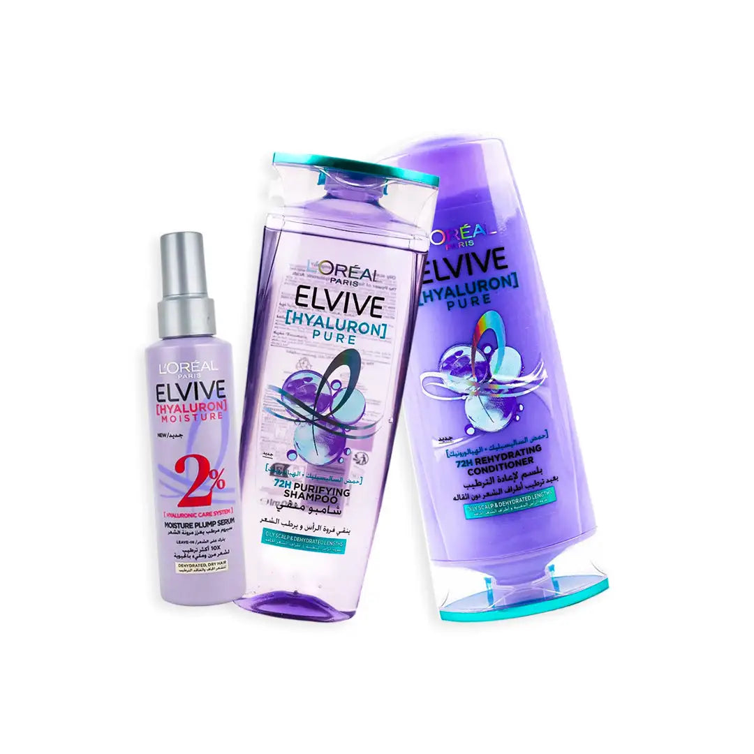 97943-L'oreal Elvive Hyaluron Ultimate Hydration Set +1