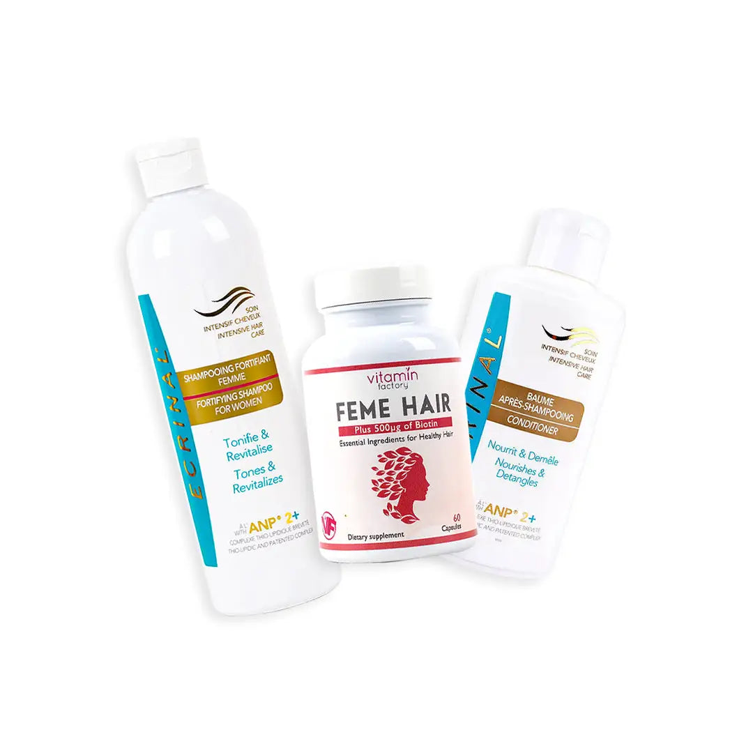 97973-Feme Hair + Ecrinal Women Hair Care Set +1