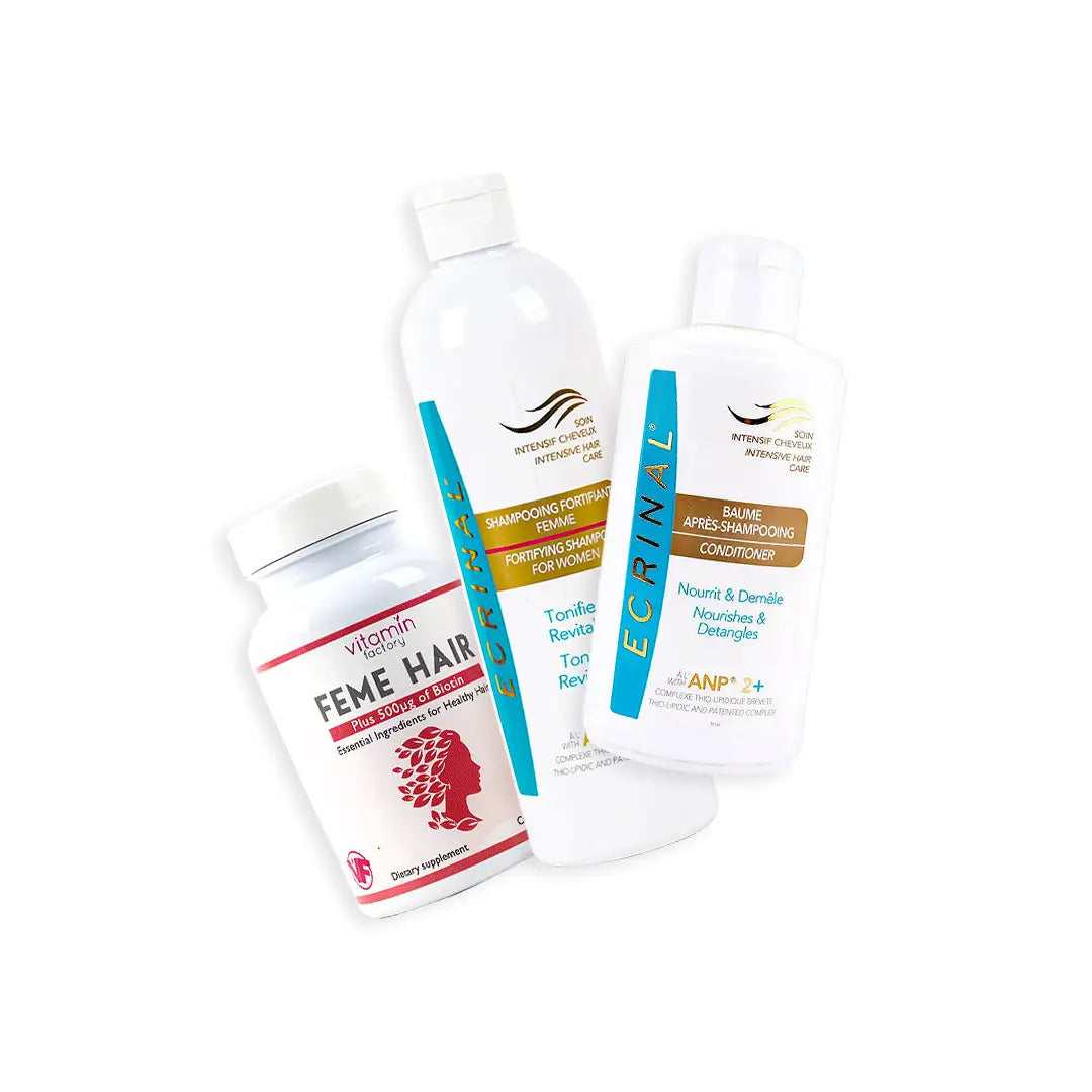 97973-Feme Hair + Ecrinal Women Hair Care Set +2