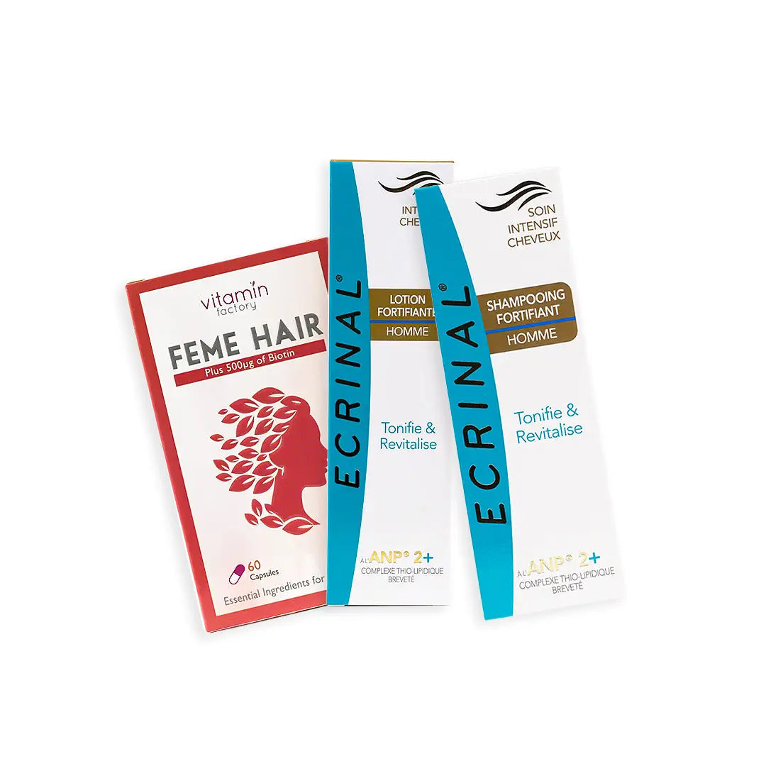 97974-Feme Hair + Ecrinal Men Hair Care Set +2