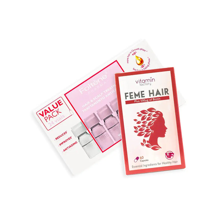 97976-Feme Hair + Foltene Women Hair Loss Support Set +1