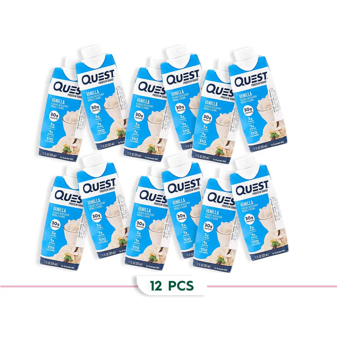 97985-Quest Protein Shake 30g-Vanilla 12*325ml +1