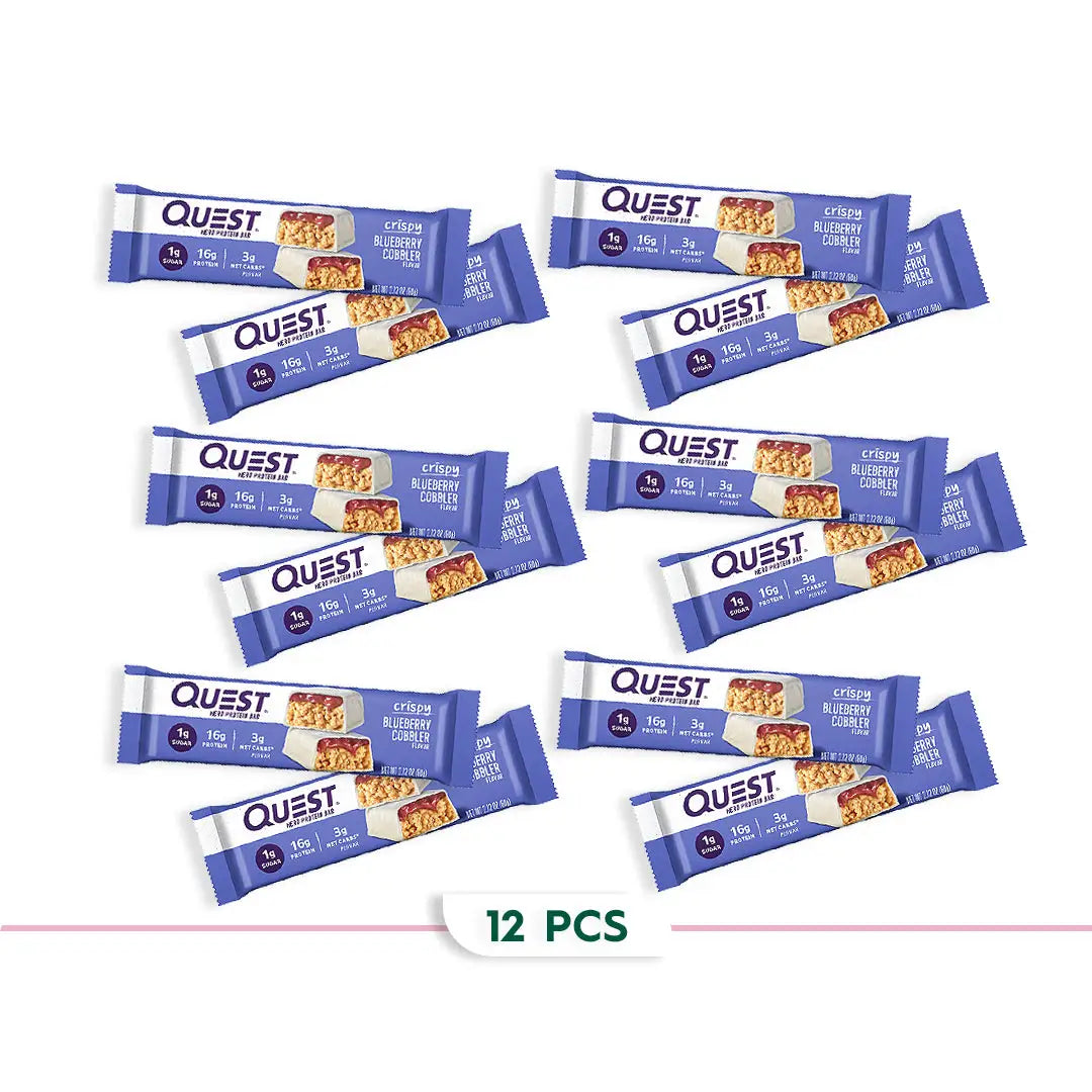 97989-Quest Hero Protein Bar 16g-Blueberry Cobbler 12*60G +1