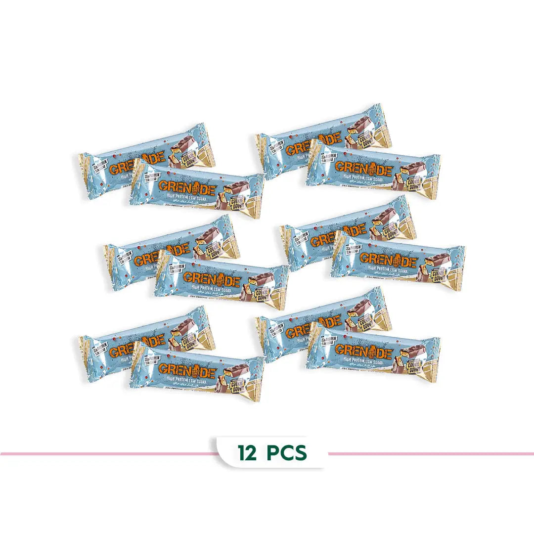 97994-Grenade Protein Bar 12*60g – Chocolate Chip Cookie Dough 