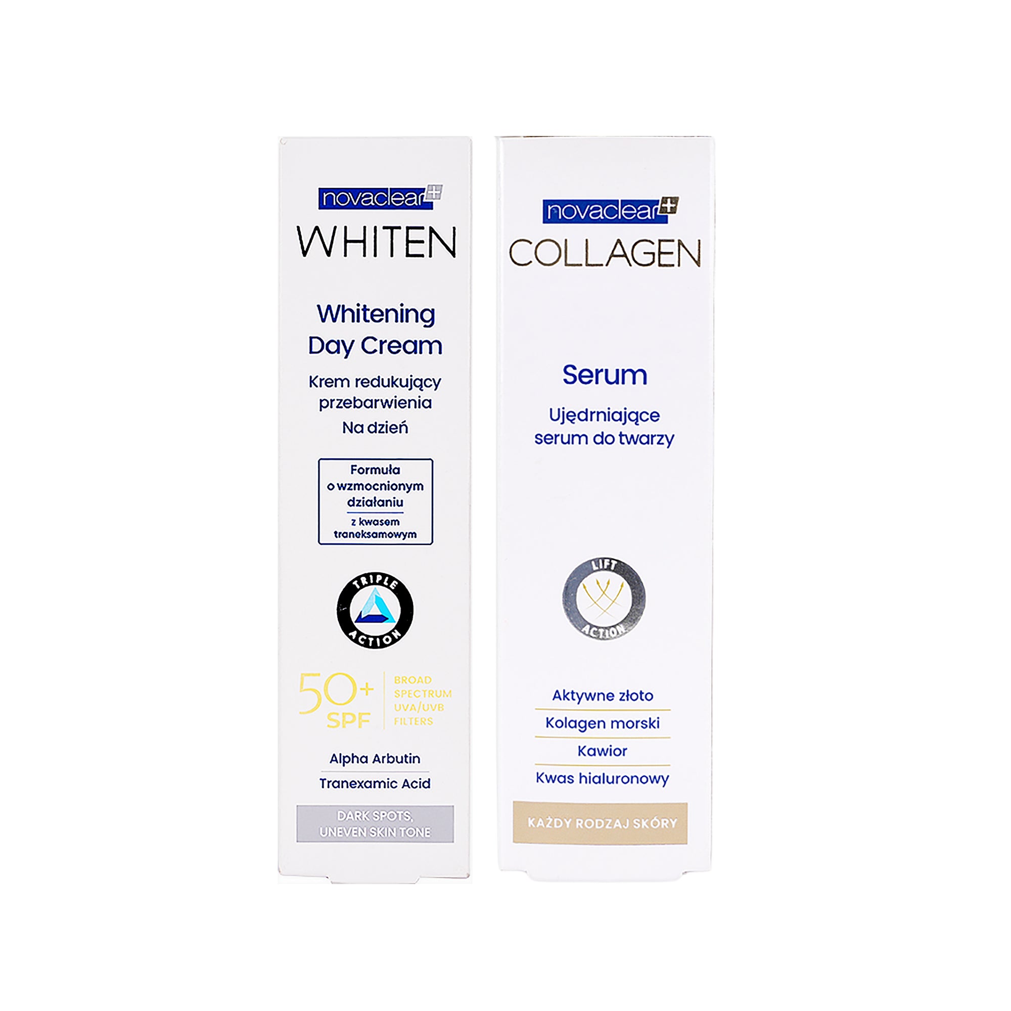 Novaclear Whitening Cream & Collagen Serum Duo Set