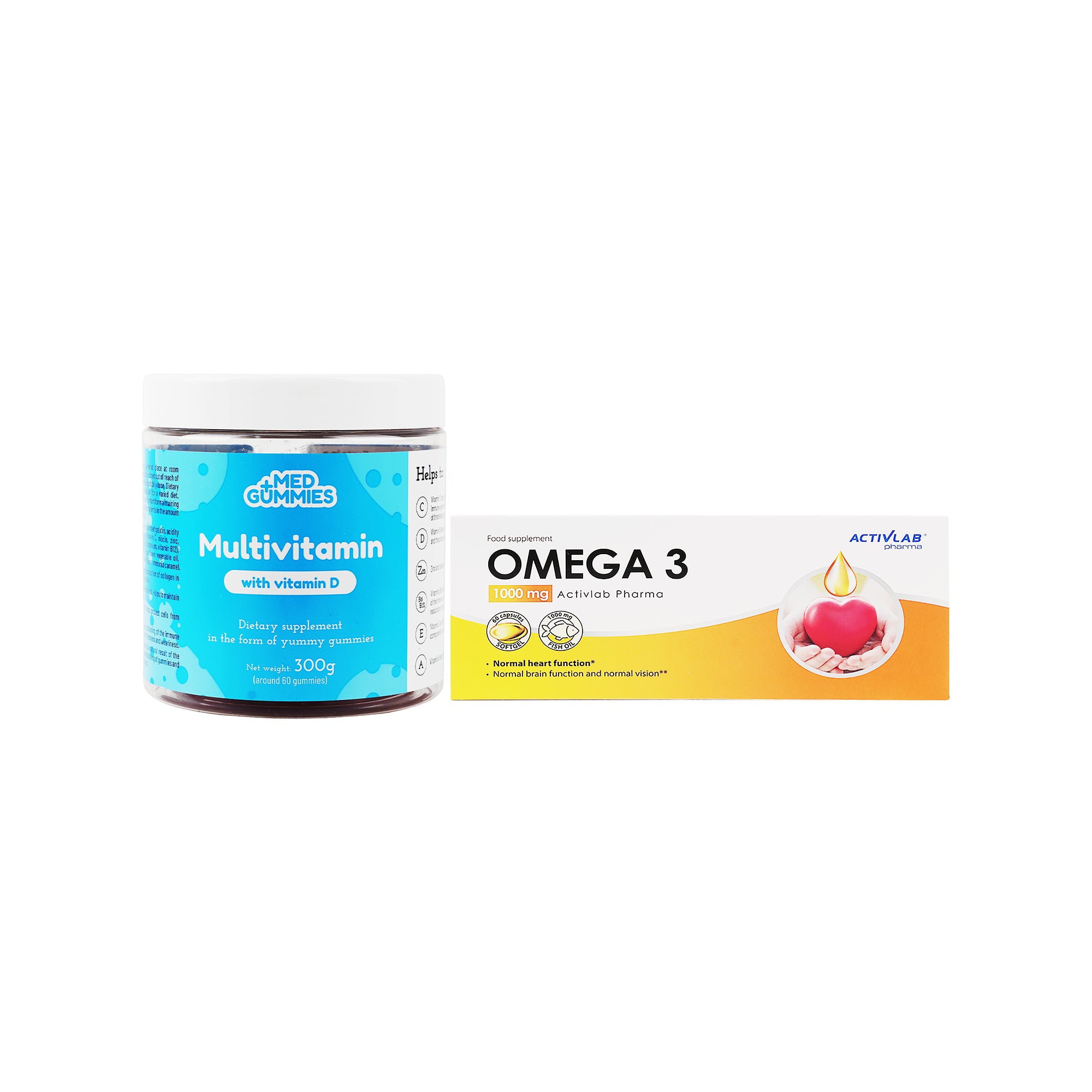 Med Gummies Multivitamin & Activlab Omega 3 Duo Set
