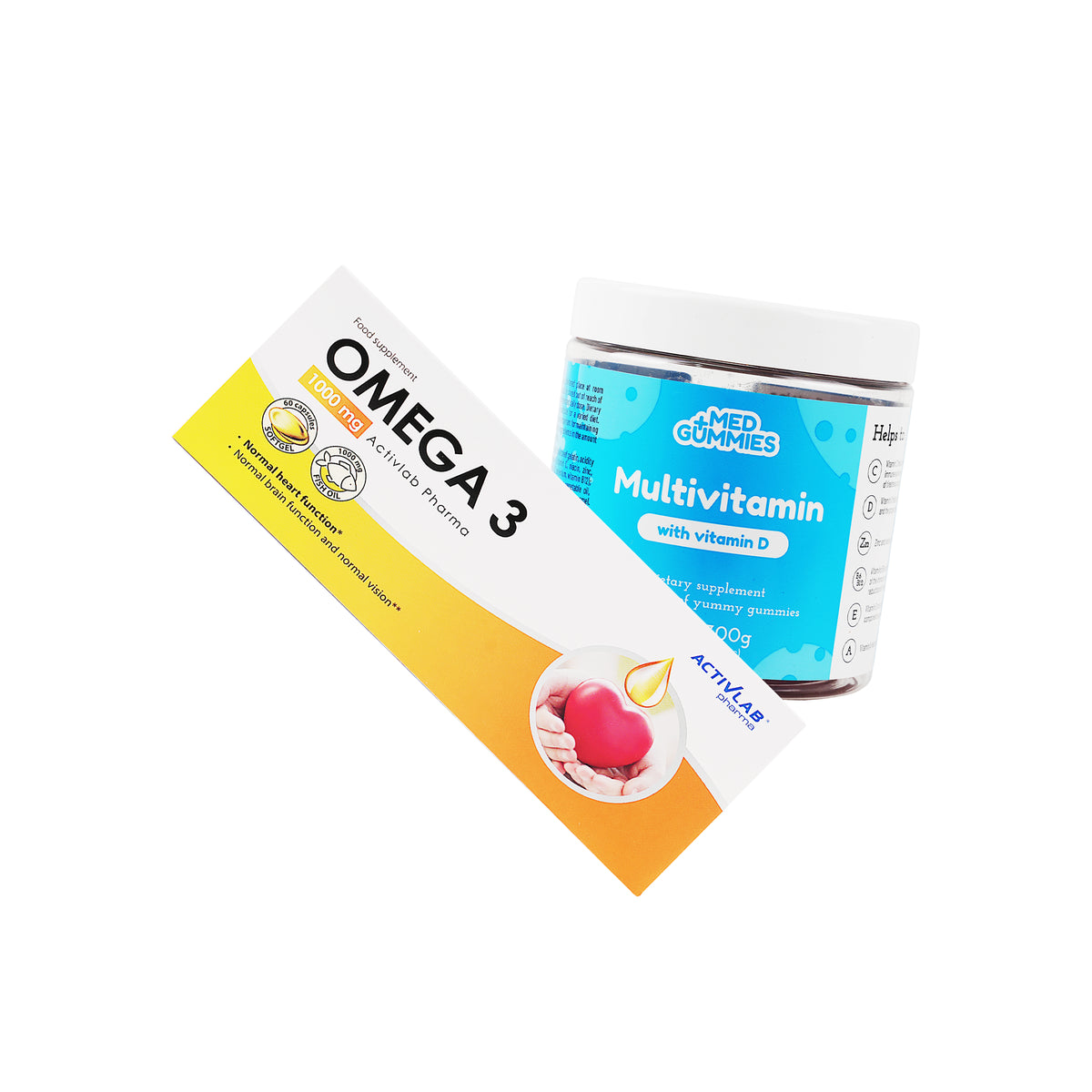 98022-Med Gummies Multivitamin & Activlab Omega 3 Duo Set +1