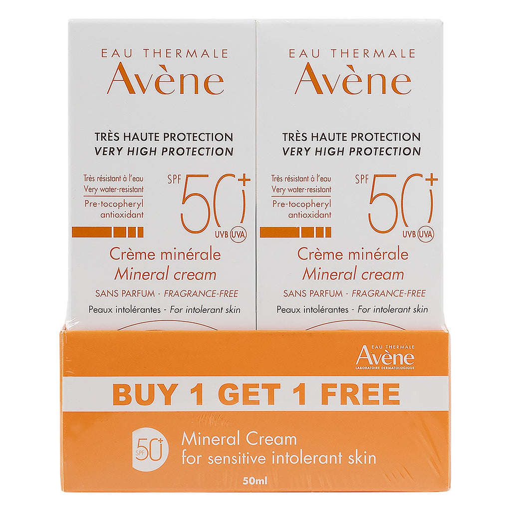Avene Mineral Cream Spf50+ 50ml 1+1 Offer