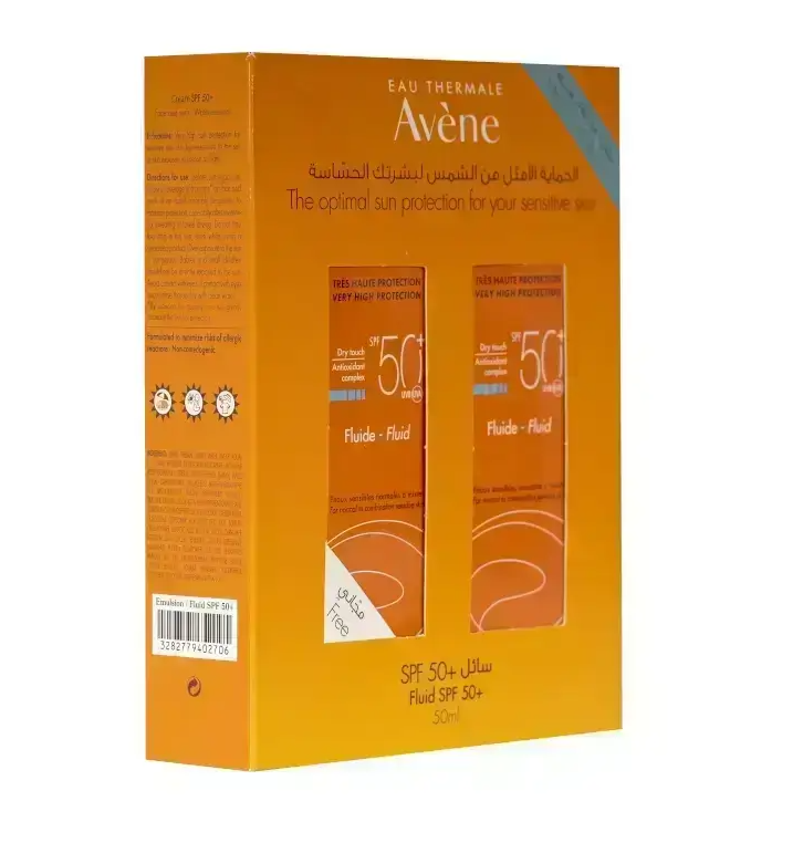 AVENE SPF50+ FLUID 50ML NORMAL/OILY SKIN (1+1)-OFFER