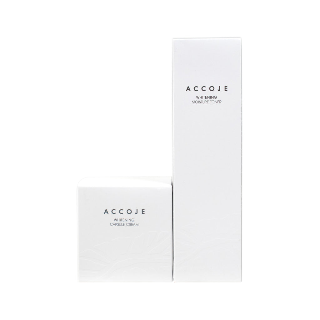 Accoje Whitening Cream + Toner Set