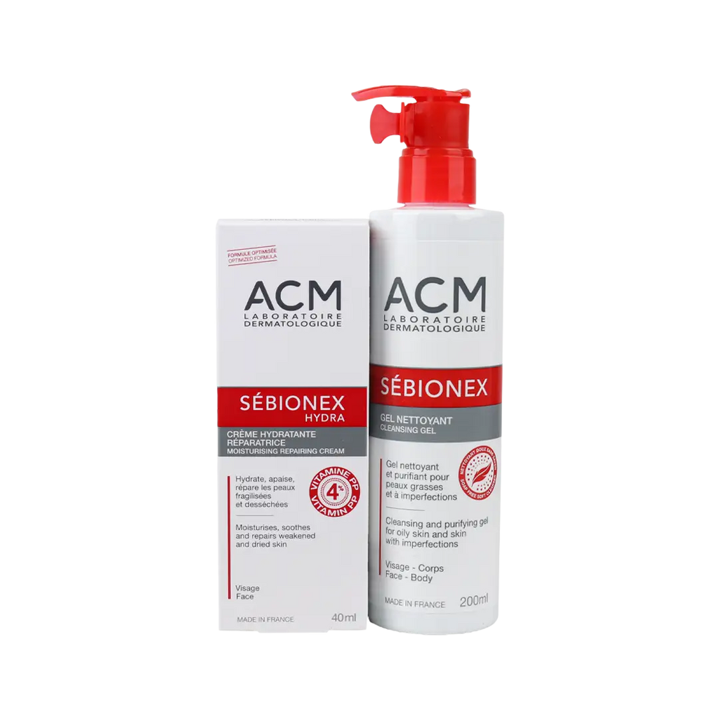 ACM Sebionex Anti-acne Face Cream + Cleansing Gel Set