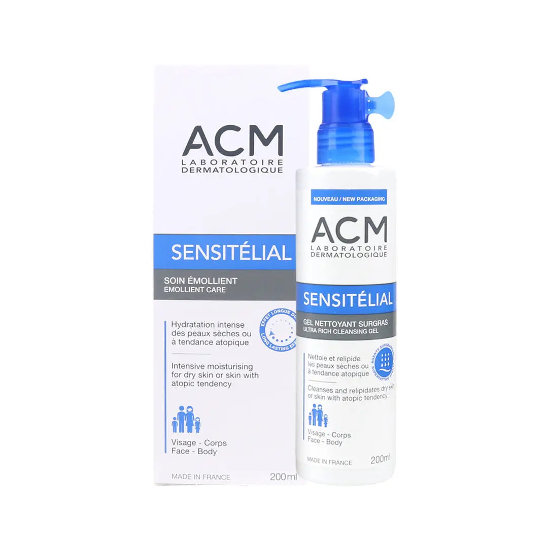 ACM Sensitelial Dry Skin Cleansing Gel + Cream Set