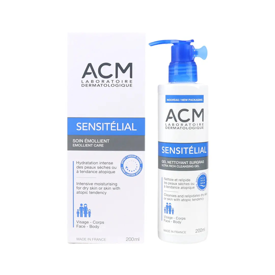 ACM Sensitelial Dry Skin Cleansing Gel + Cream Set