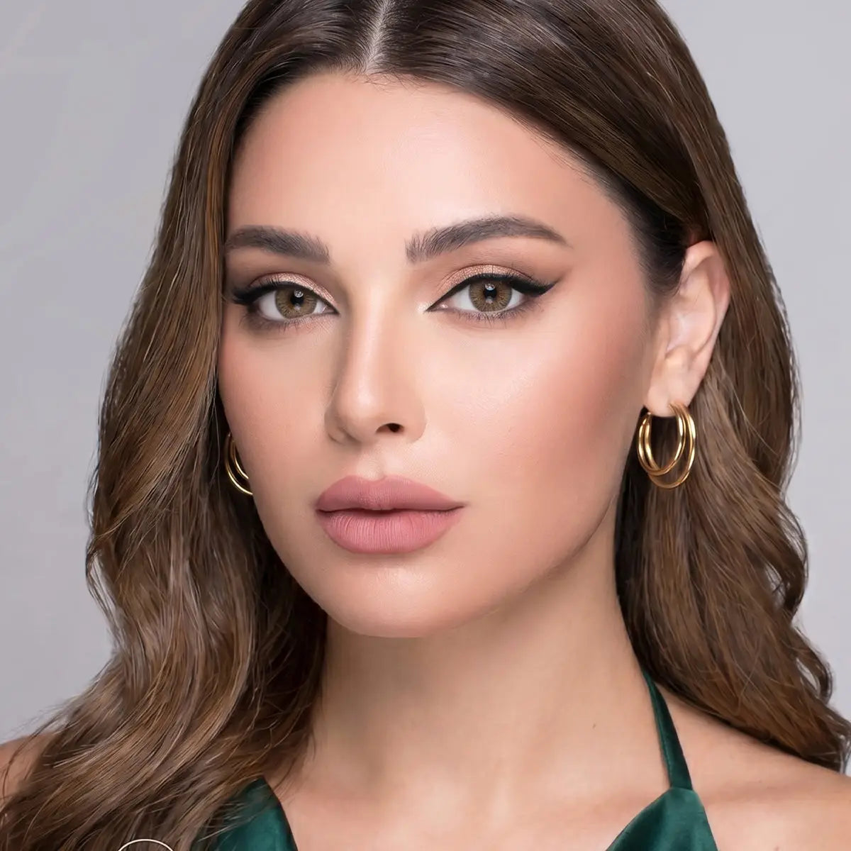 59843-Amore Color Contact Lenses - Amore Brown +1
