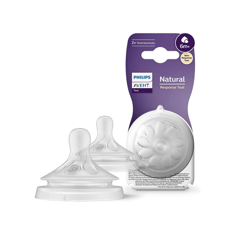 Avent Natural Teats 6m+ 2Pcs-Y965/02(PA721)-2058