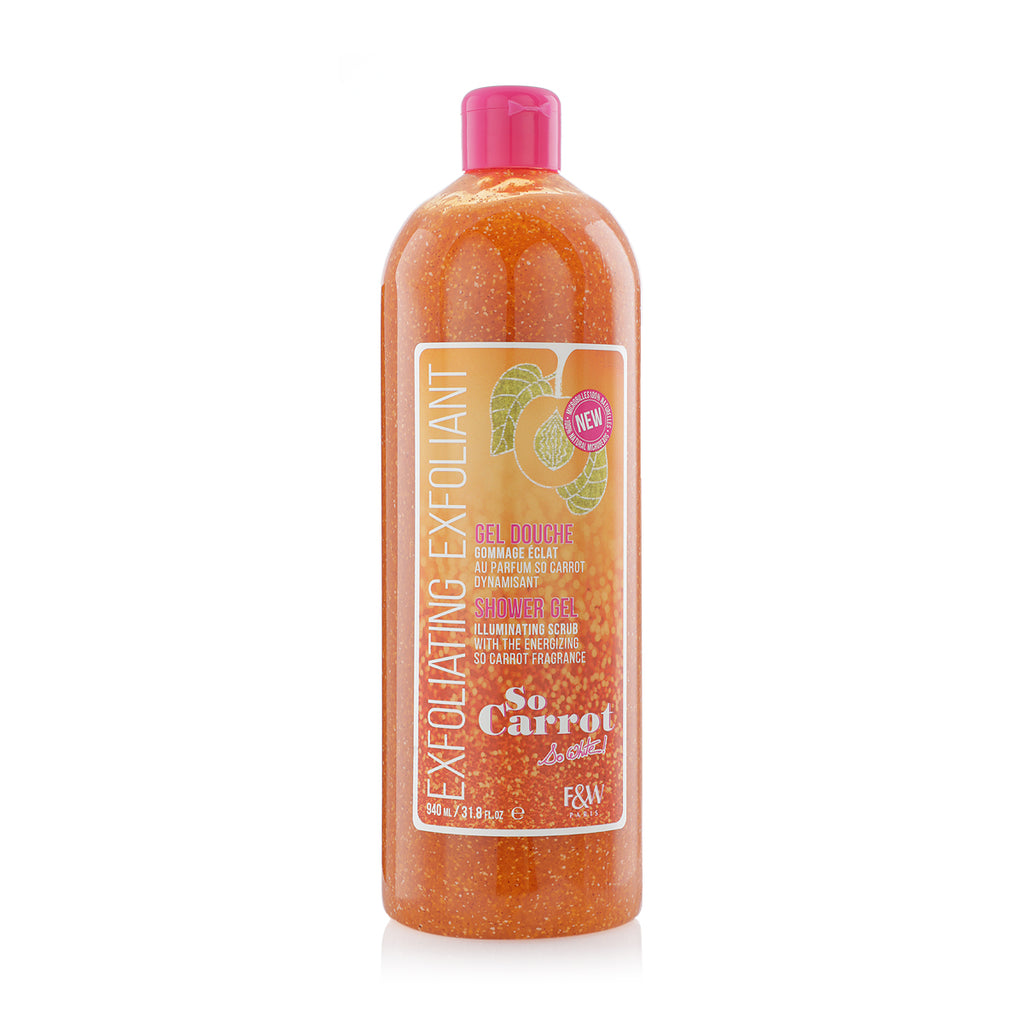 FAIR AND WHITE SO CARROT SHOWER GEL ILLUMINATING SCRUB 940ML