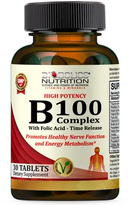 BIOBOLICS B 100 COMPLEX 30 TABLETS