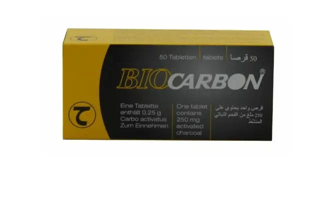 BIOCARBON 250MG 50 TAB