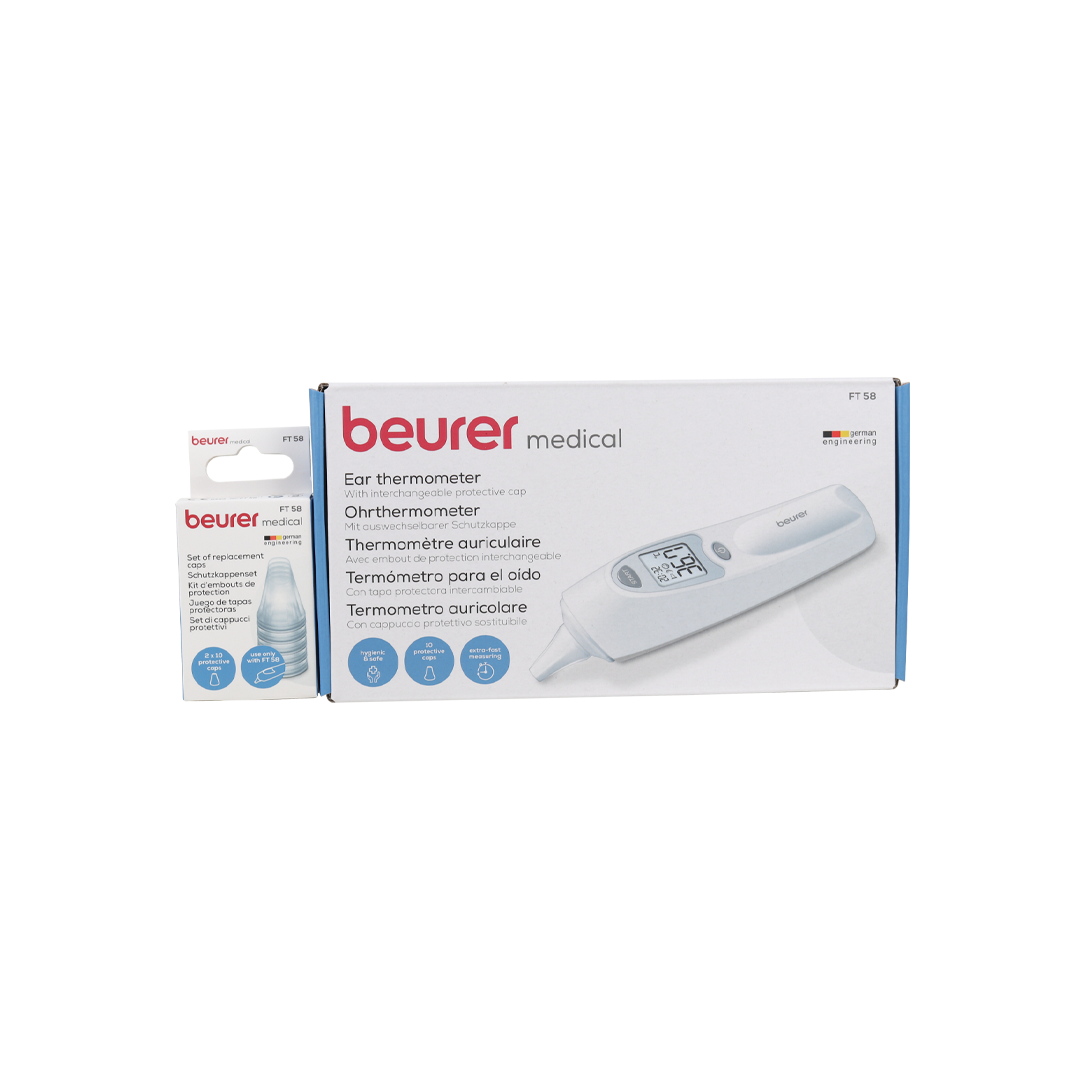 Beurer Ear Thermometer 3in1-FT58 + Cover Caps 20pcs-FT58 Set