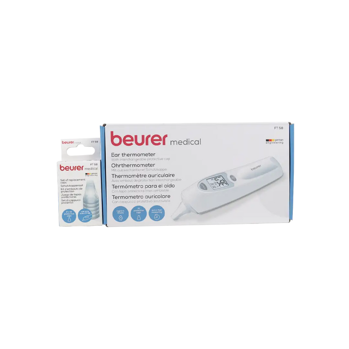 97146-Beurer Ear Thermometer 3in1-FT58 + Cover Caps 20pcs-FT58 Set