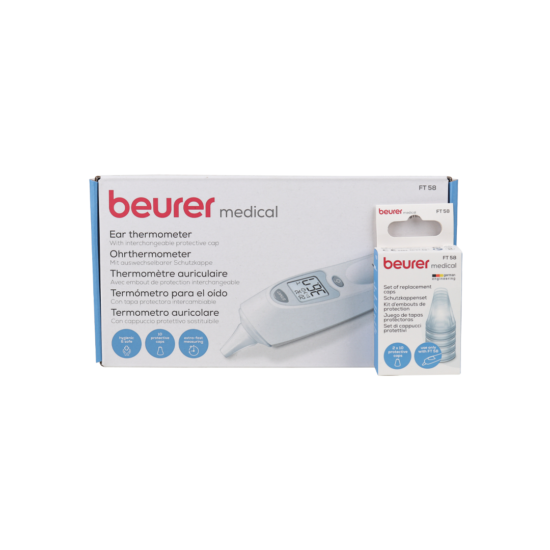 Beurer Ear Thermometer 3in1-FT58 + Cover Caps 20pcs-FT58 Set