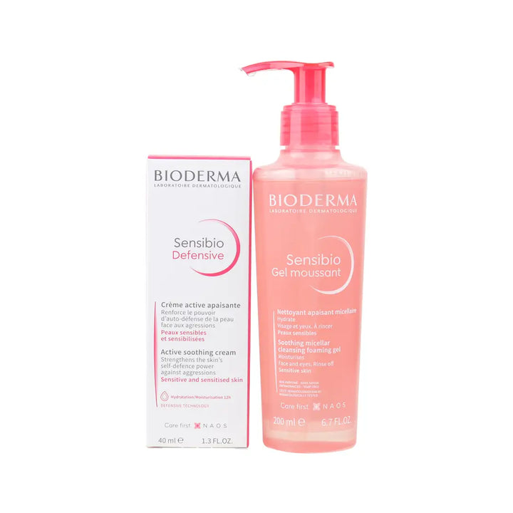 97052-Bioderma Sensibio Defensice Cream + Gel Moussant-Set +1