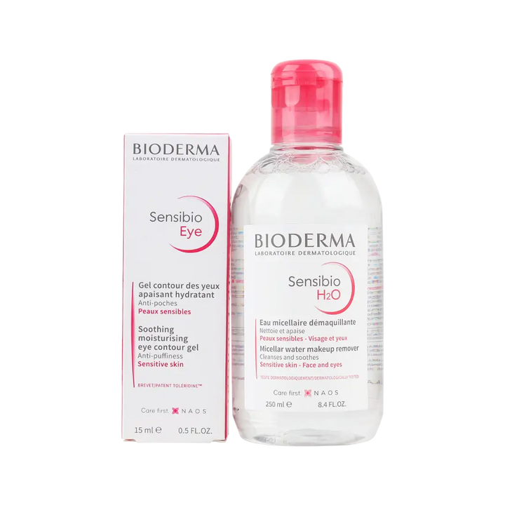 97053-Bioderma Sensibio H2O + Eye Contour Gel-Set +1