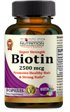 BIOBOLICS SUPER STRENGTH BIOTIN 2500MCG 30 CAPSULES