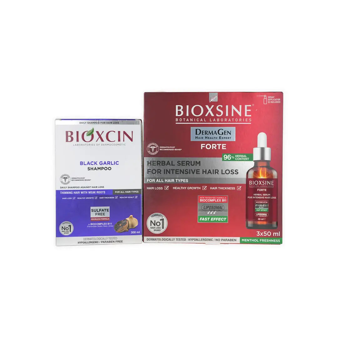 97301-Bioxcin Black Garlic Shampoo + Seruml Set