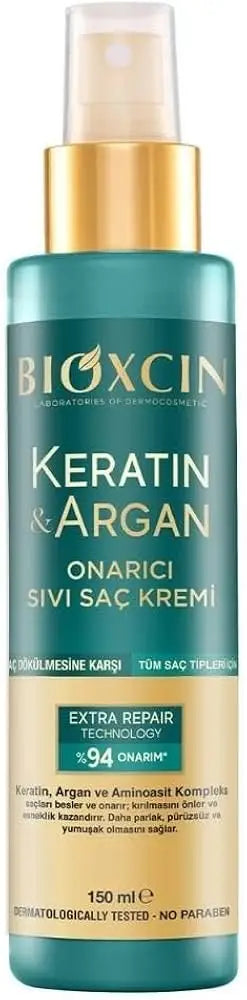 54783-Bioxcin Keratin &amp; Argan Liquid Hair Conditioner 150ml +2