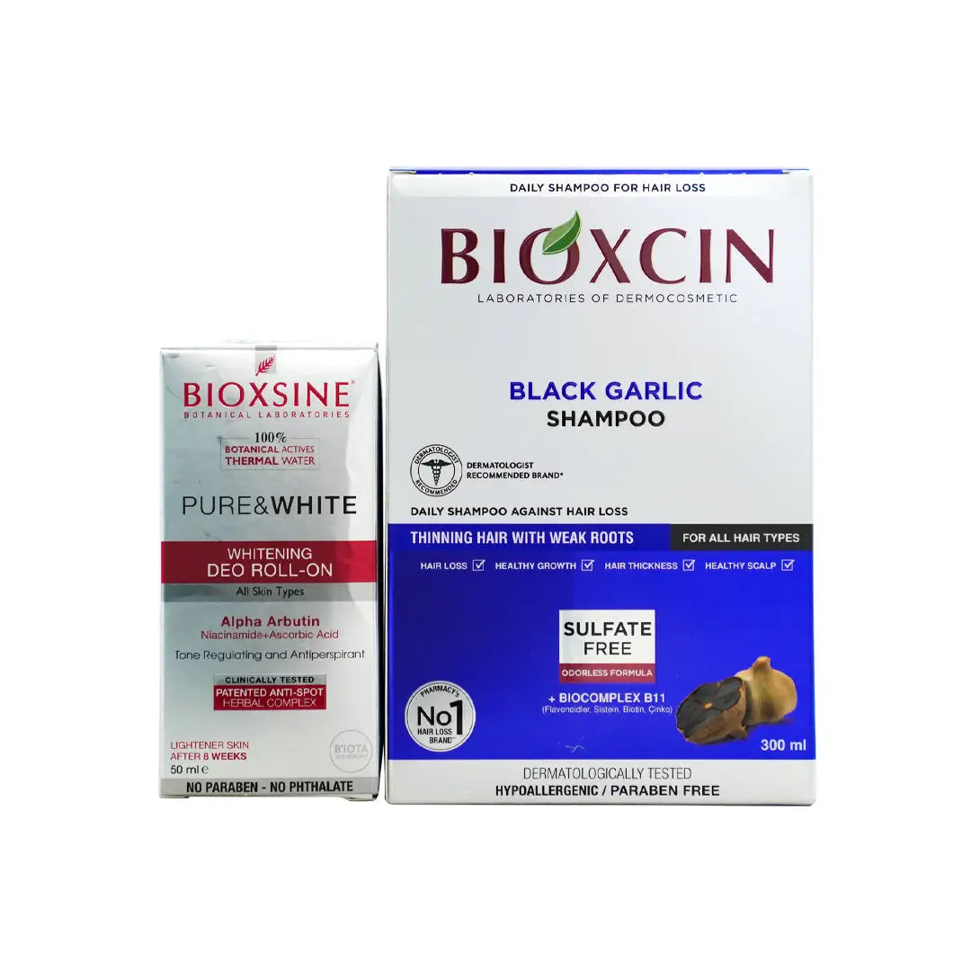 97299-Bioxcin Black Garlic Shampoo + Deo Roll Set