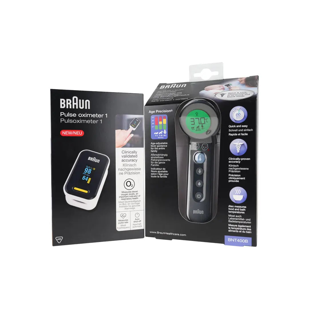 97272-Braun Thermometer NO Touch + Oximeter Set +1