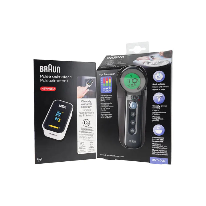 97272-Braun Thermometer NO Touch + Oximeter Set +1