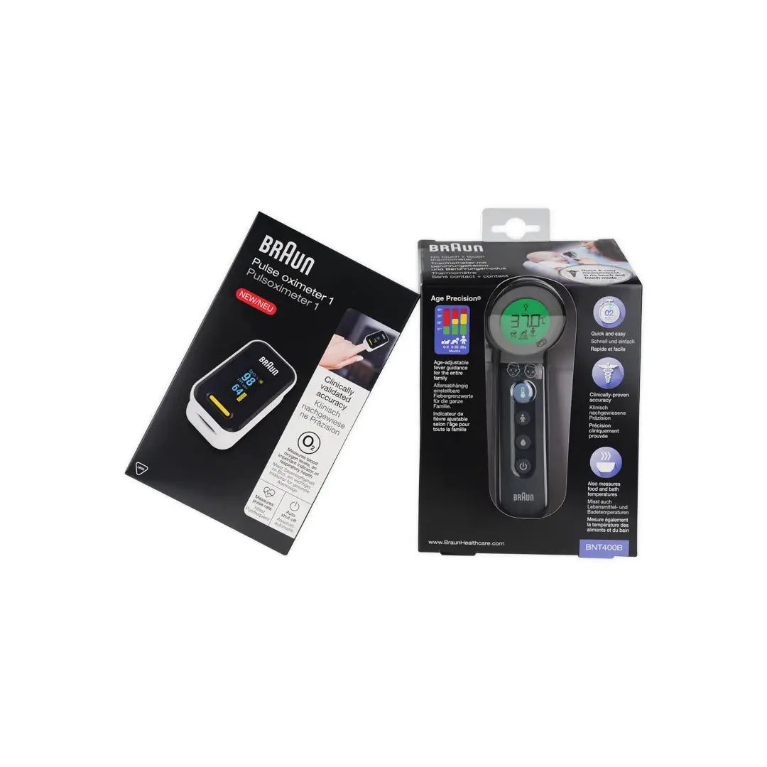97272-Braun Thermometer NO Touch + Oximeter Set