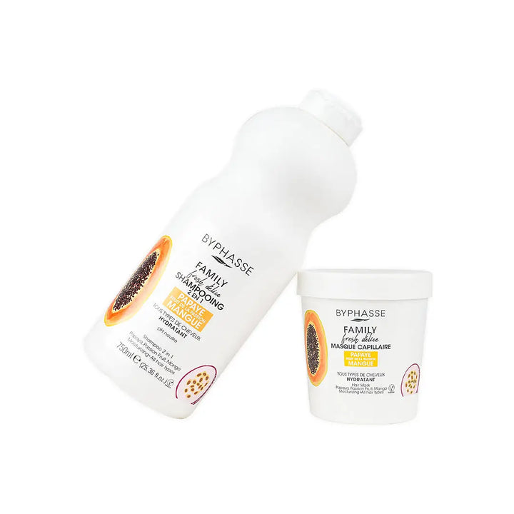 97367-Byphasse Fresh Delice Shampoo + Mask Papaya Set