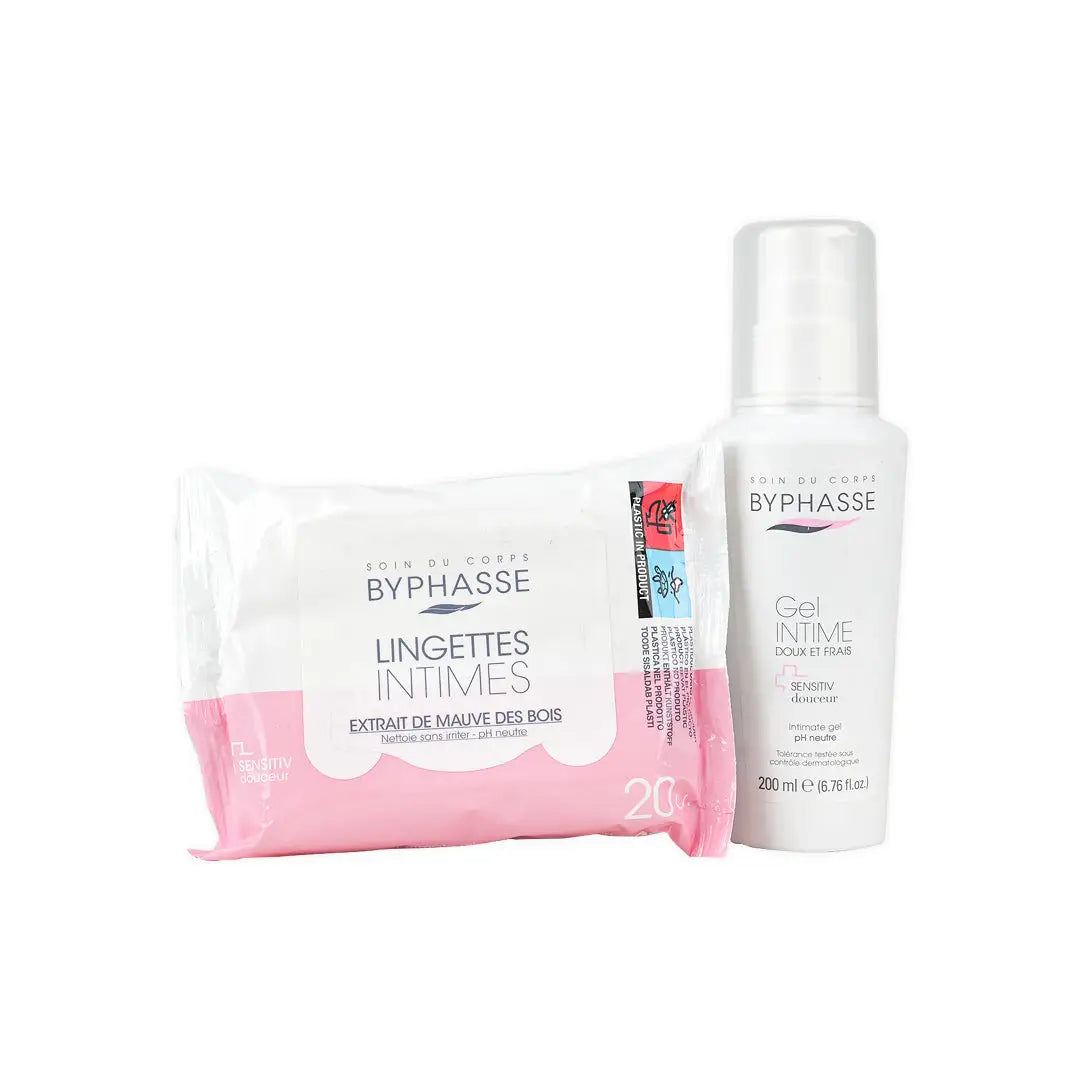 97370-Byphasse Intimate Gel Douceur + Wipes Set