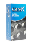 CAREX CONDOM SUPER STUDDED 12PCS