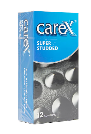 CAREX CONDOM SUPER STUDDED 12PCS