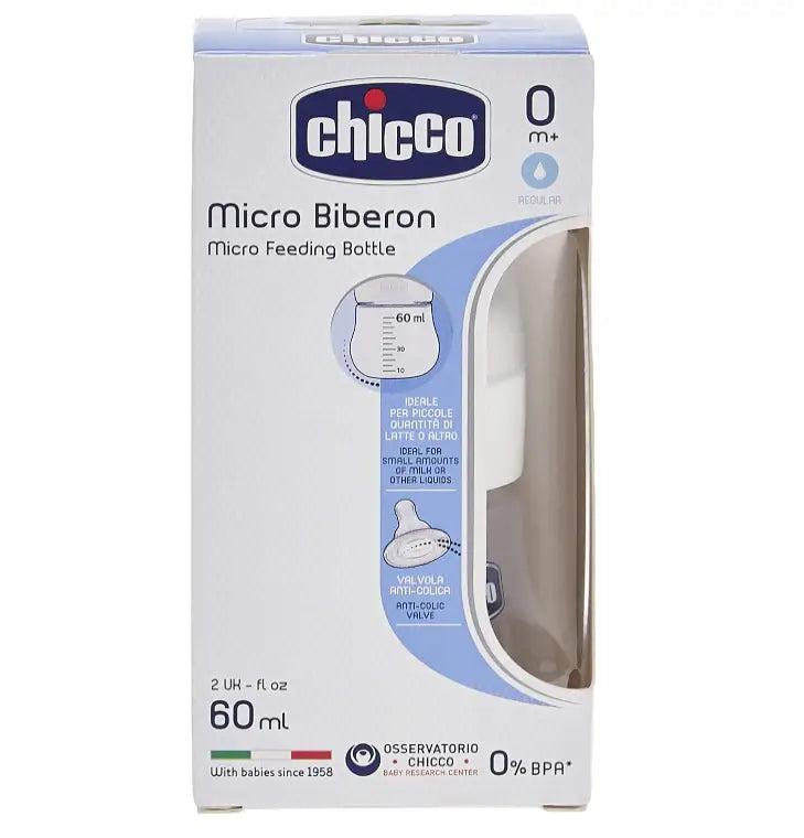 Chicco Micro Bibron Feeding Bottle 60ml (0m + )-4765