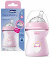 Chicco Natural Feeling Bottle Pink 250ml (2m+)-3633