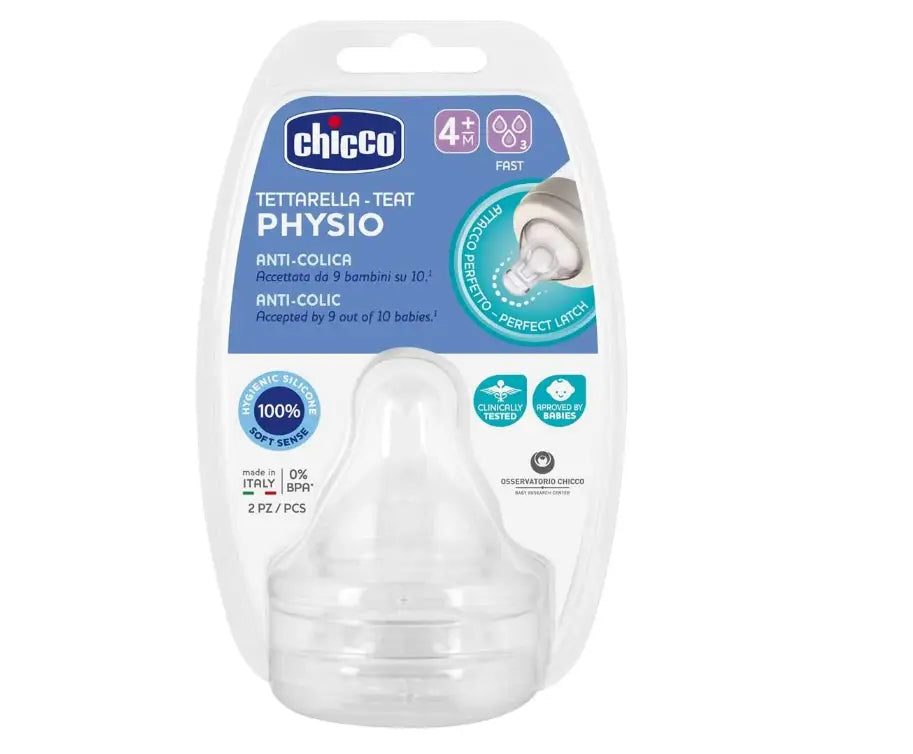 Chicco Tettarella-Teat Physio Anti-Colic (4M+) Fast 2Pc-2219