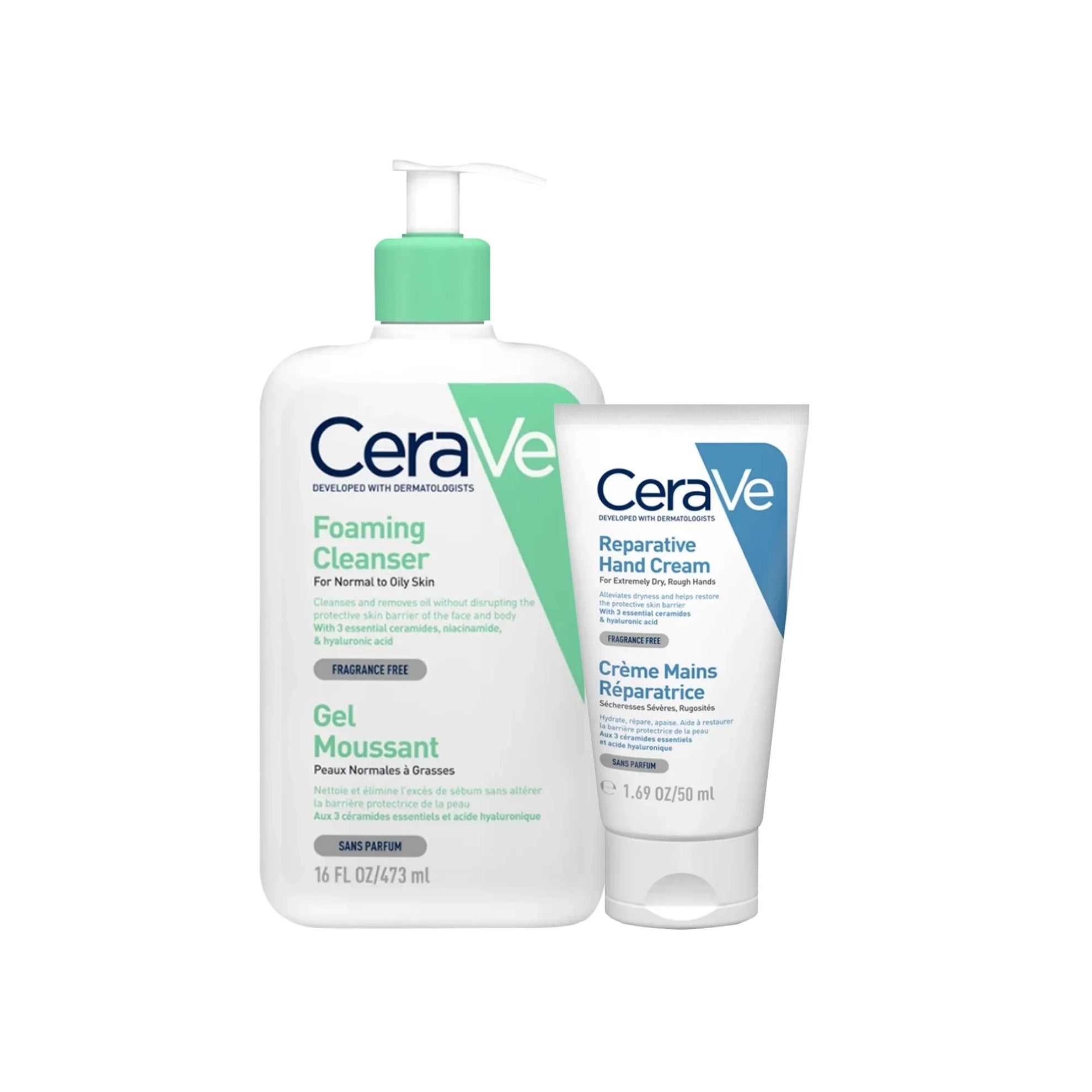 Cerave Foaming Cleanser Gel Moussant 473ml+Hand Cream50mFree