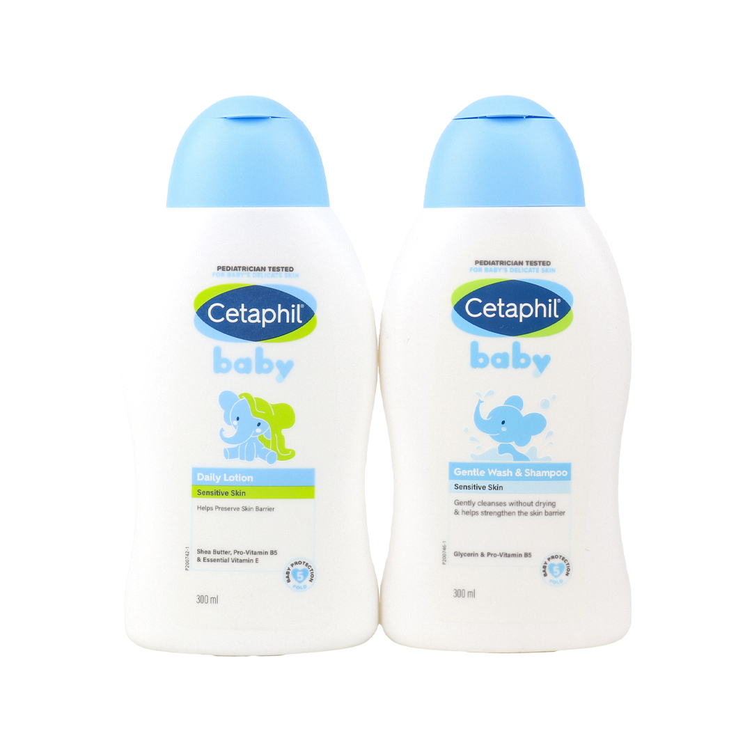 Cetaphil Baby Senstive Skin Wash + Body Lotion