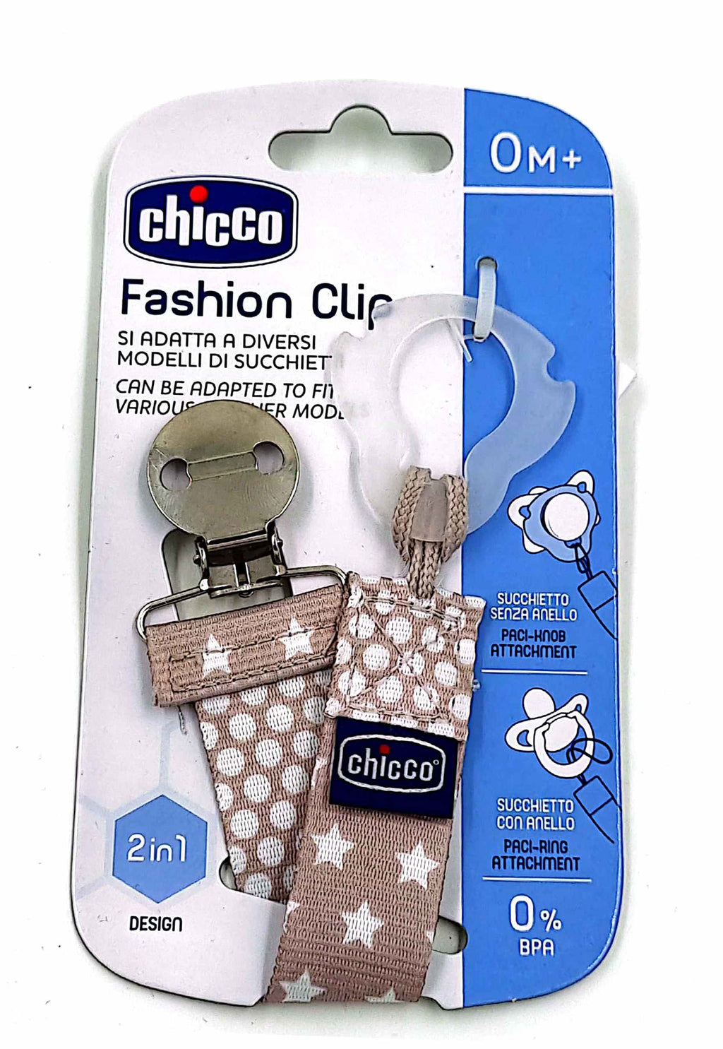 Chicco Fashion Clip Neutral (0M+)-8072