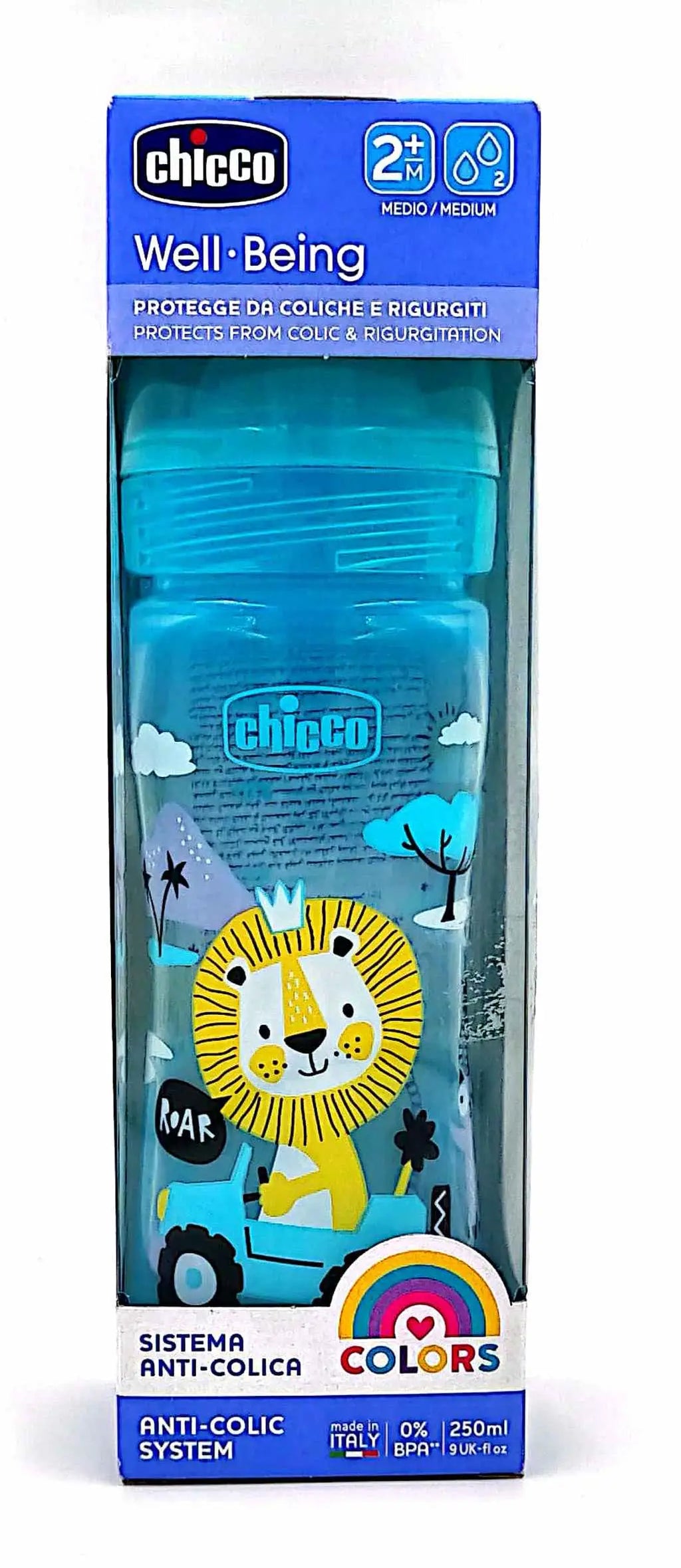 Chicco Well-Being Anti-Colic System Boy Medium 250ml(2m + )478