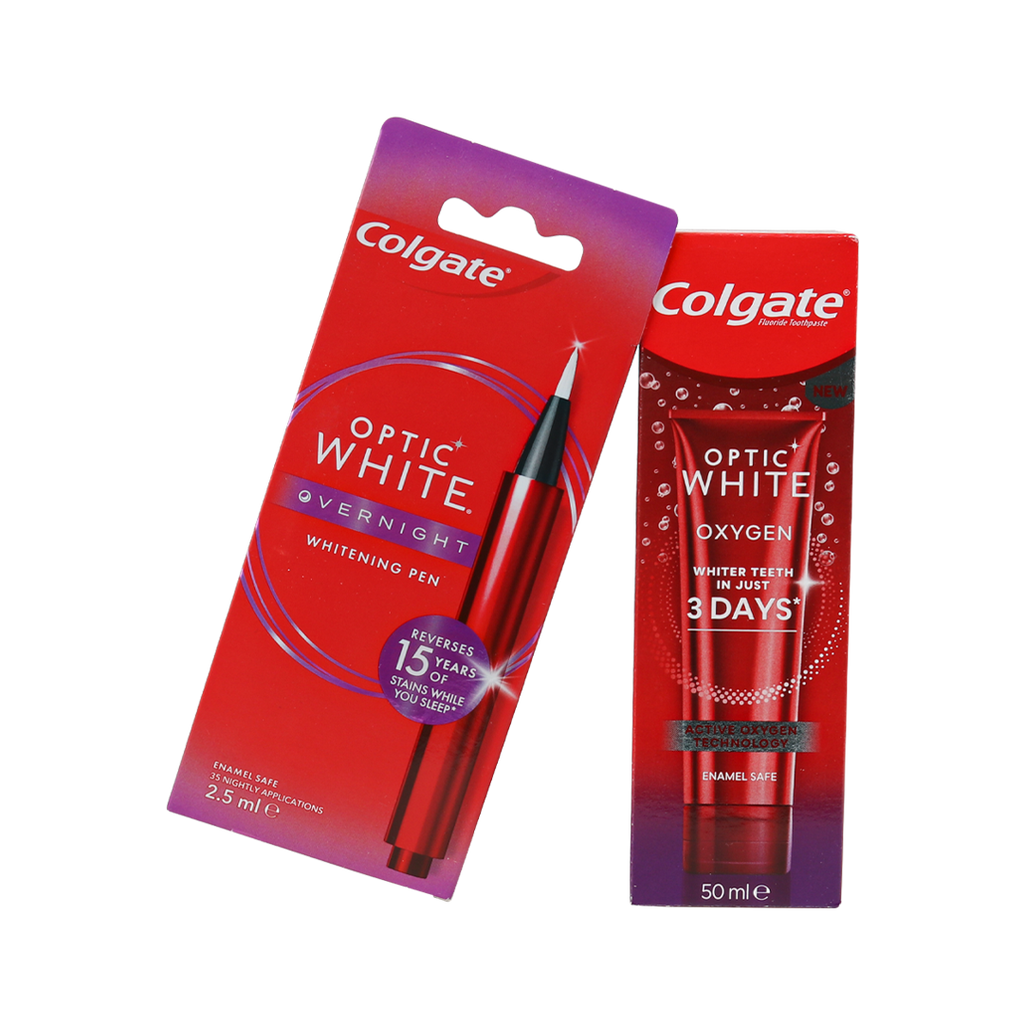 Colgate Optic White Toothpaste + Whitening Pen Set