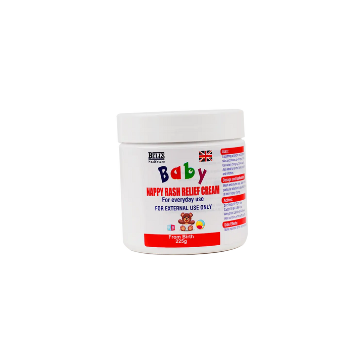 53602-Bells Baby Nappy Rash Relief Cream 225G