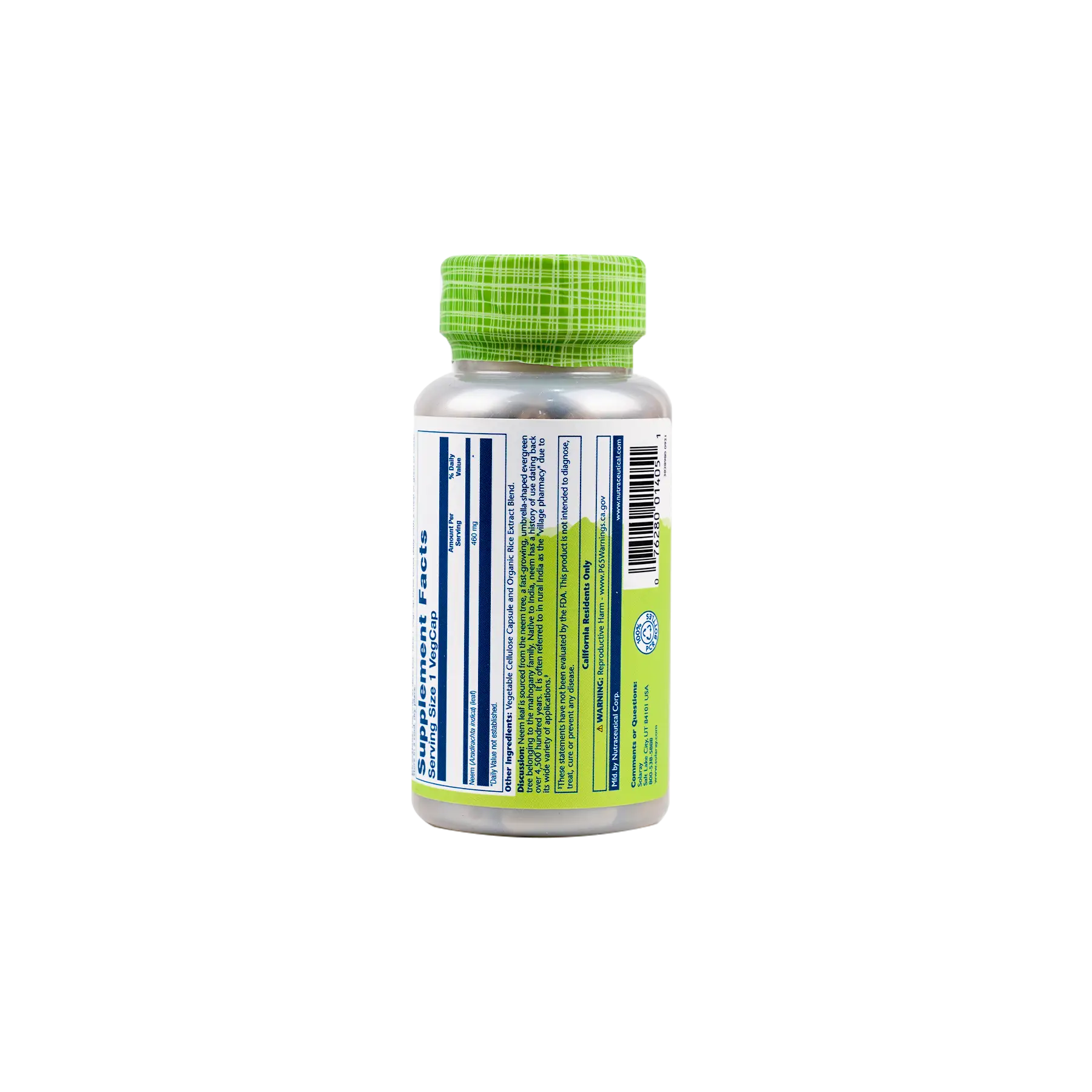 Solaray Neem 460mg 100 Vegcaps